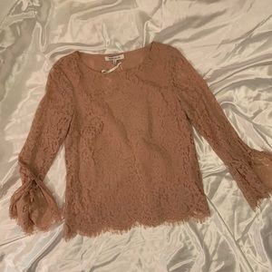 NWT Cotton Lace Top Rose & Olive size XS